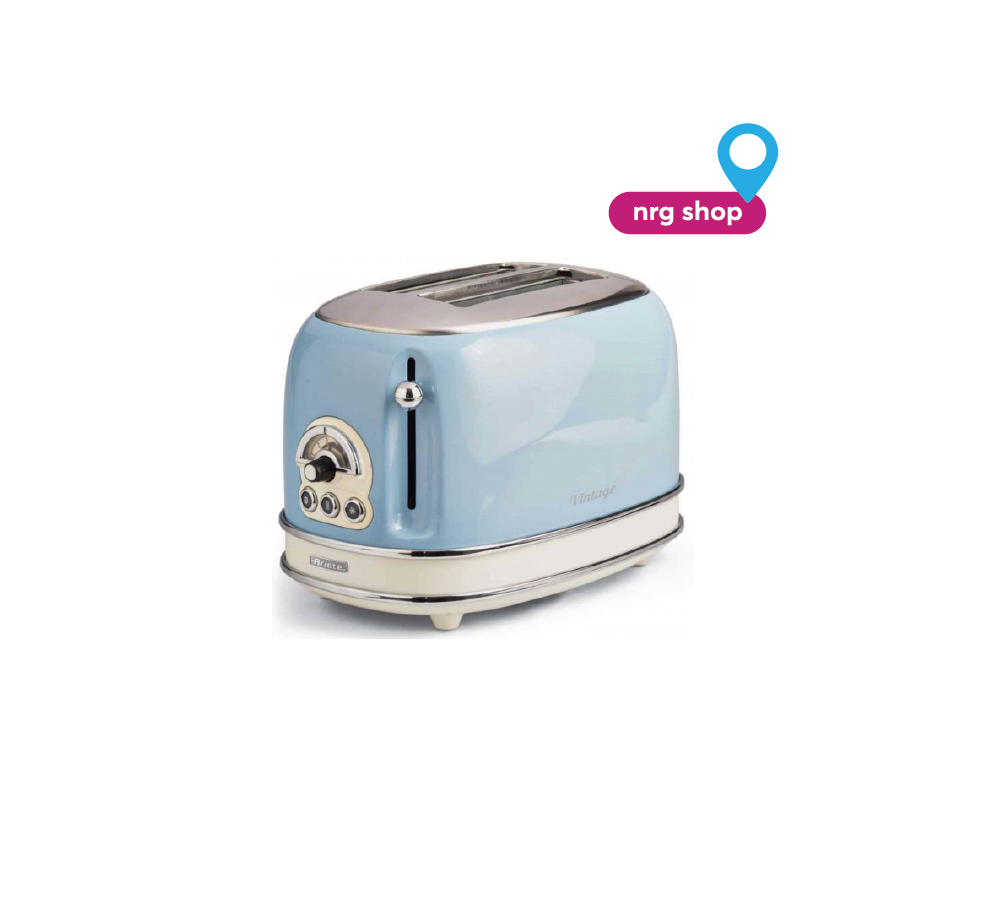 Ariete Φρυγανιέρα Vintage Toaster Light Blue 800W